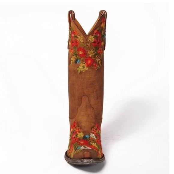 🤠🌸Old Gringo Brass Flora Embroidered Boots🌸🤠 - Picture 3 of 9
